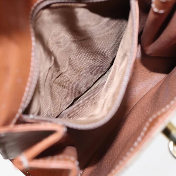 CELINE Macadam Canvas Hand Bag 2way Beige Auth 84755 - Picture 13 of 16